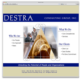 Destra Consulting Group homepage