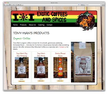 I&I Exotic Coffee and Spices homepage