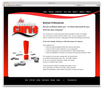 The Learning Curve homepage
