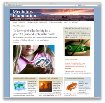 Mediators Foundation homepage