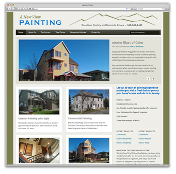 A New View Painting homepage