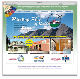Painting Plus of Boulder homepage