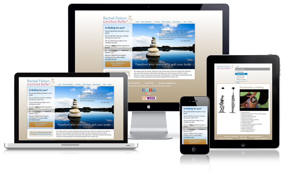 Rachel Felson, Certified Rolfer homepage