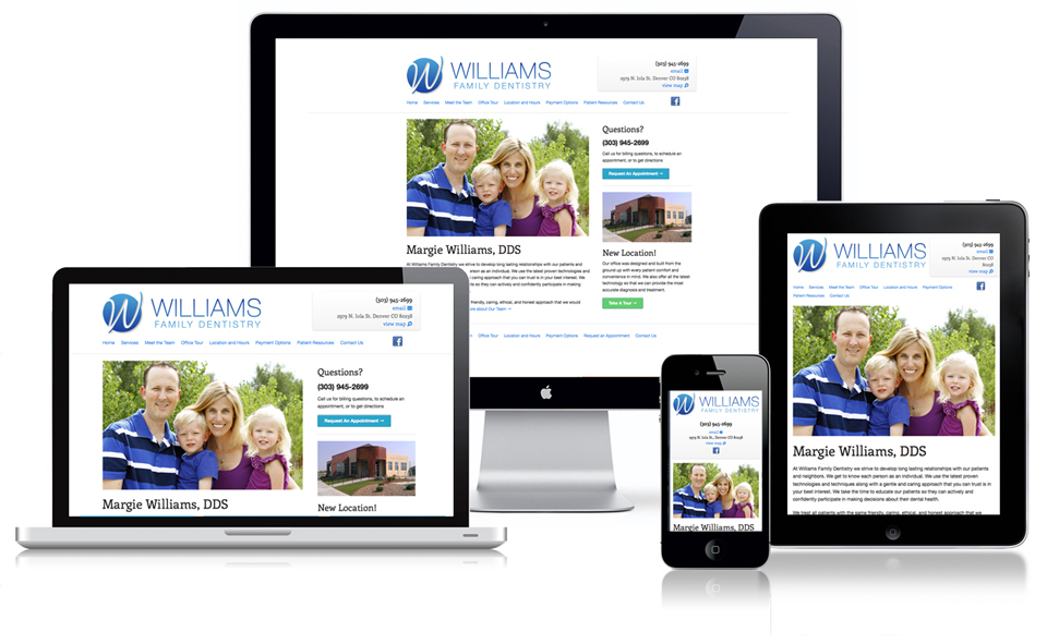 Williams Family Dentistry homepage