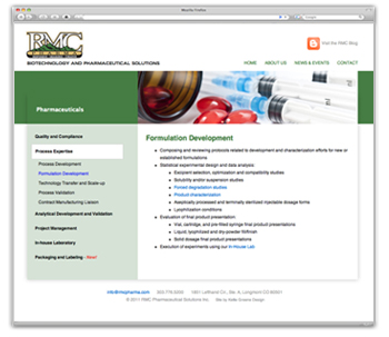RMC Pharmaceuticals homepage